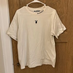 Cream playboy shirt sleeve